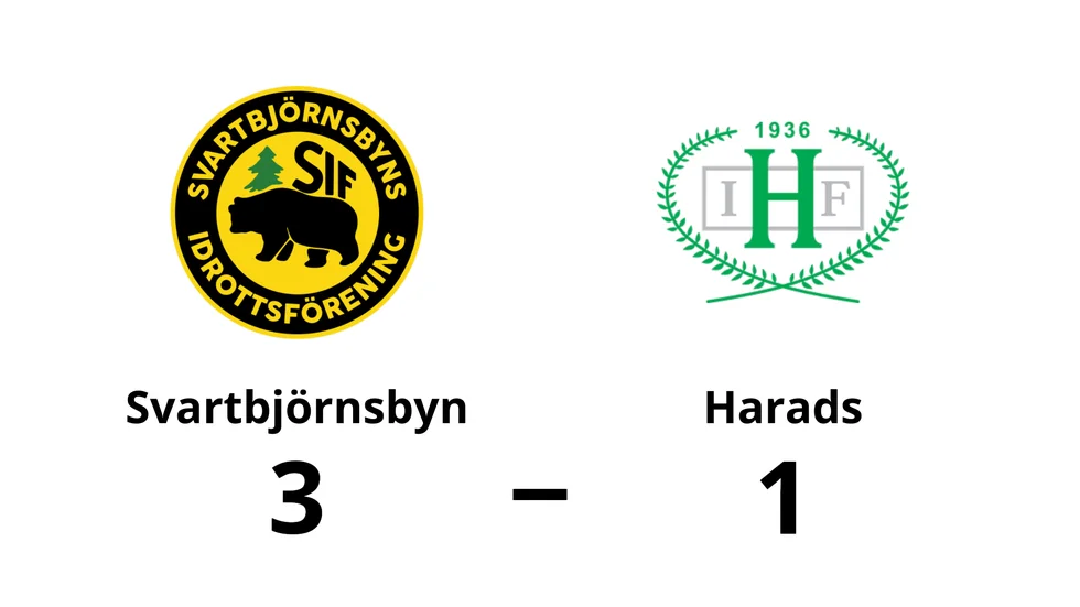 Svartbjörnsbyns IF vann mot Harads IF