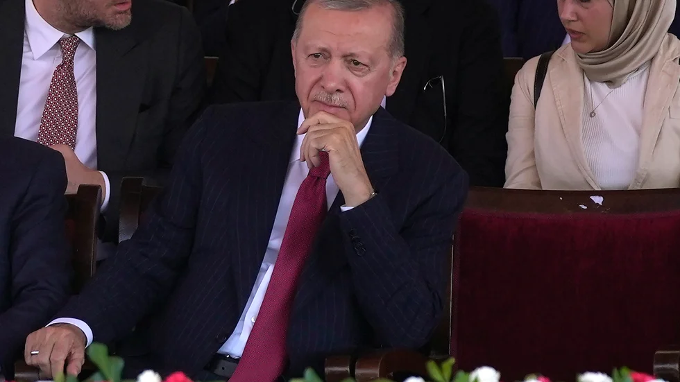 Turkiets president Recep Tayyip Erdogan fördömer OS-invigningen. Arkivbild.