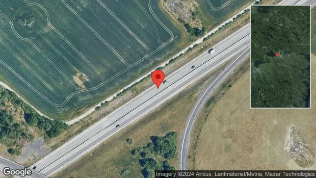 Stopp på E4 på grund av olycka med två personbilar