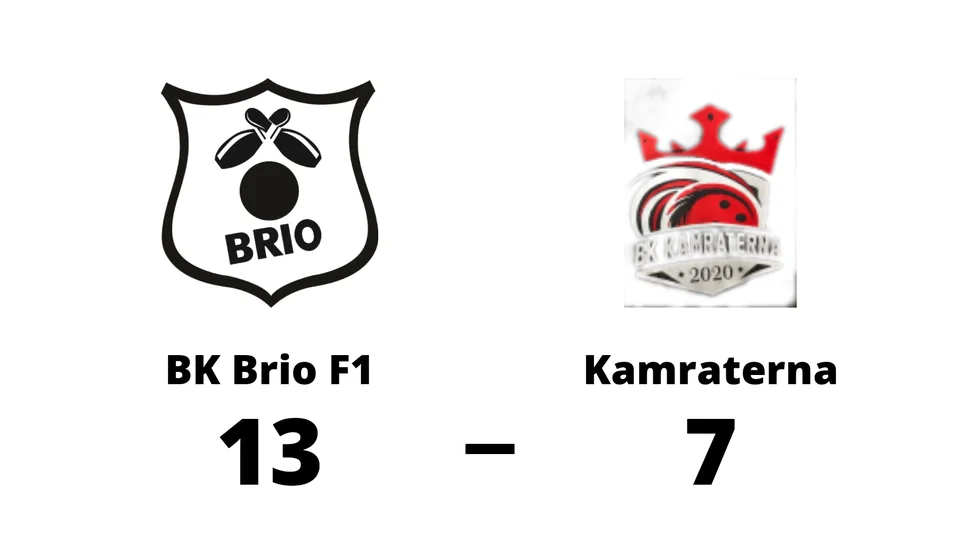 BK Brio F1 vann mot BK Kamraterna