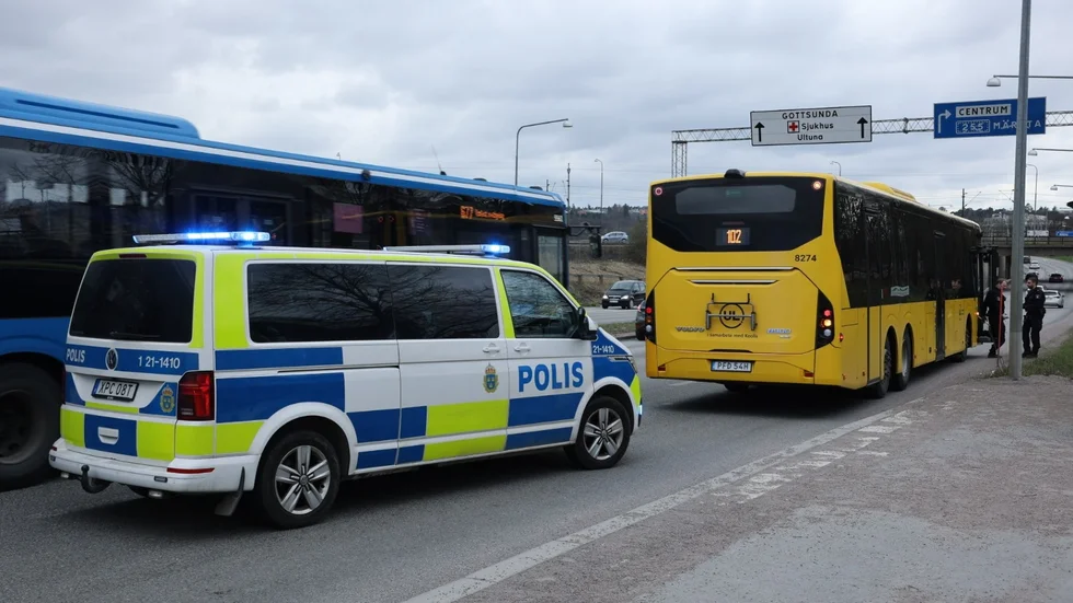 Polisärende på Kungsängsleden. 