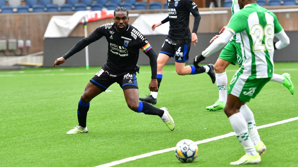Patrick Nwadike under matchen mot Hammarby.