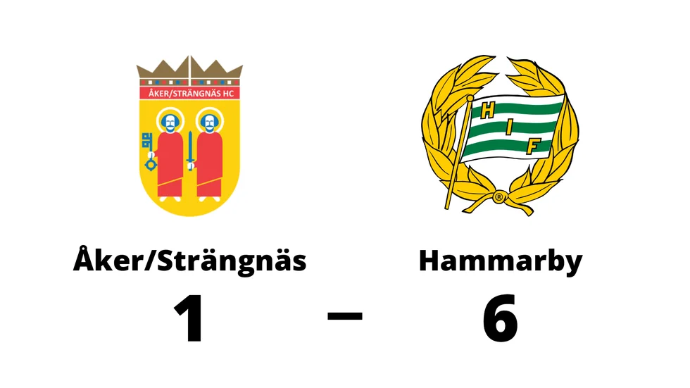 Åker/Strängnäs HC förlorade mot Hammarby IF