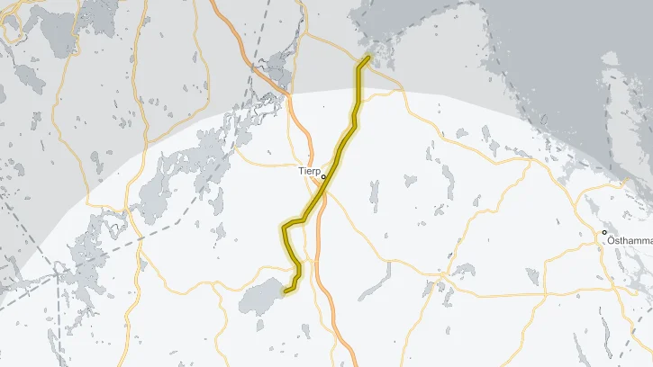 Gul varning.