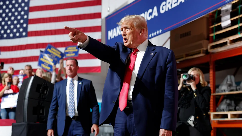 Republikanen och expresidenten Donald Trump, fotograferad i Michigan i höstas. Arkivbild