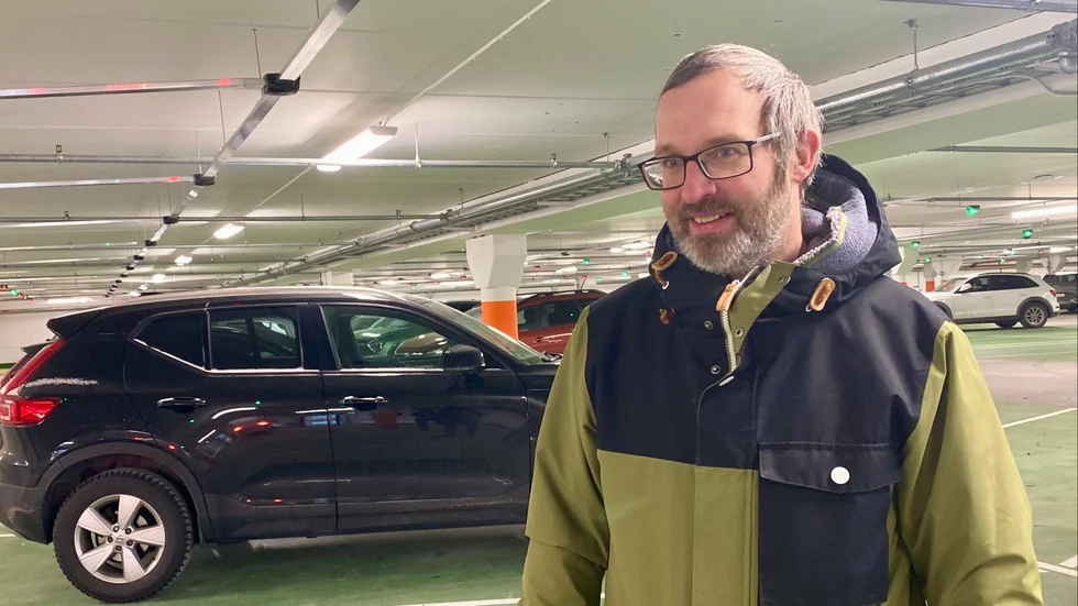 Trafikplanerare Petter Skarin är nöjd med den luftiga känslan i nya Munktellgaraget.