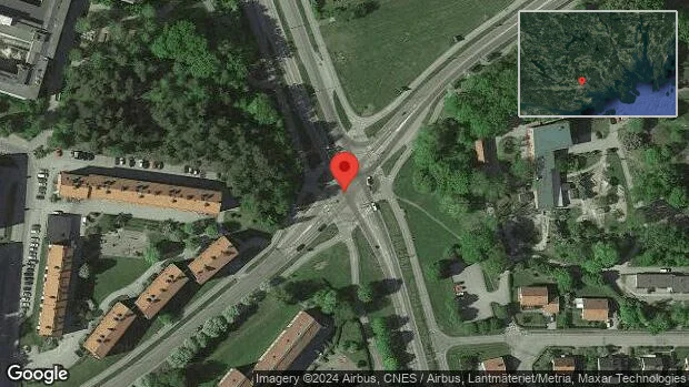 Stopp på E4 på grund av trafikolycka med flera fordon