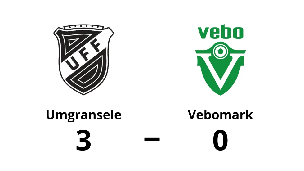 Umgransele Fotboll vann mot Vebomarks IF