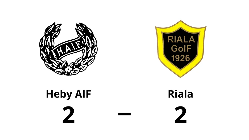 Heby AIF spelade lika mot Riala GoIF