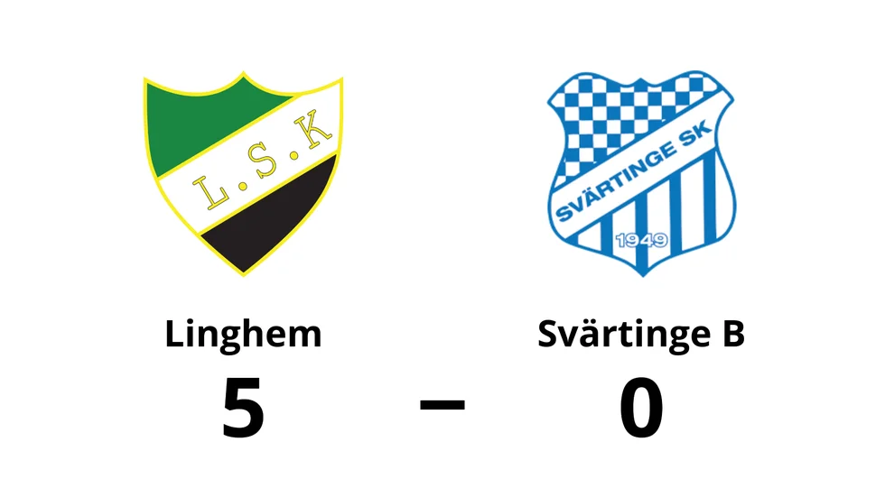 Linghems SK vann mot Svärtinge SK B