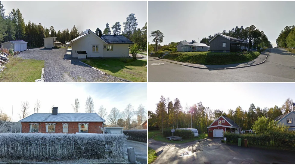 Edvägen 130, Ytterviksvägen 17, Gamla Vägen 12 och Penningvägen 15