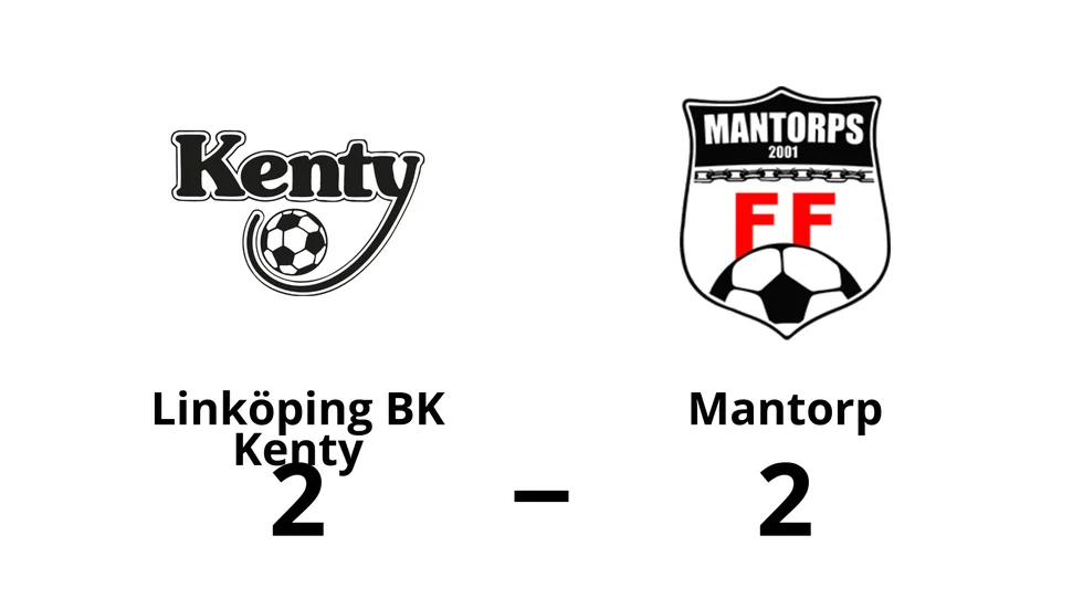 BK Kenty spelade lika mot Mantorps FF