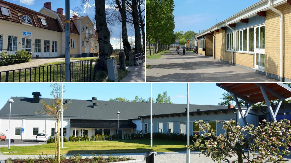 Tre av kommunens mobilfria skolor: Alphaskolan, Ludvigsborgsskolan och Östra Ringskolan.