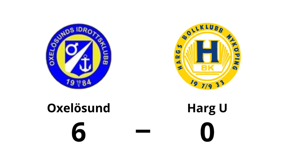 Oxelösunds IK vann mot Hargs BK U