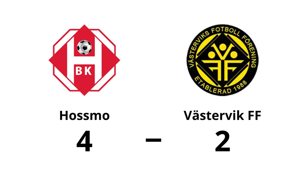 Hossmo BK vann mot Västerviks FF