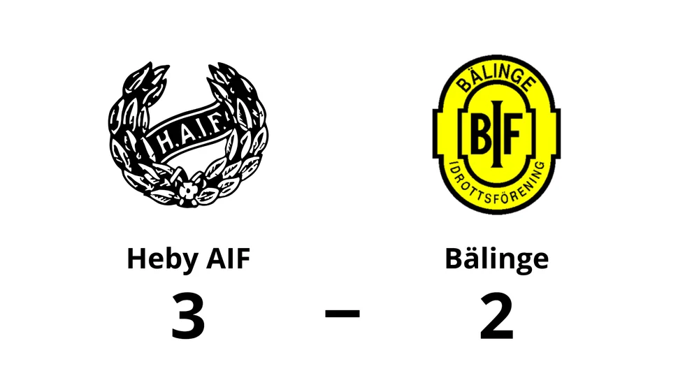 Heby AIF vann mot Bälinge IF