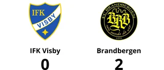 IFK Visby föll med 0-2 mot Brandbergen