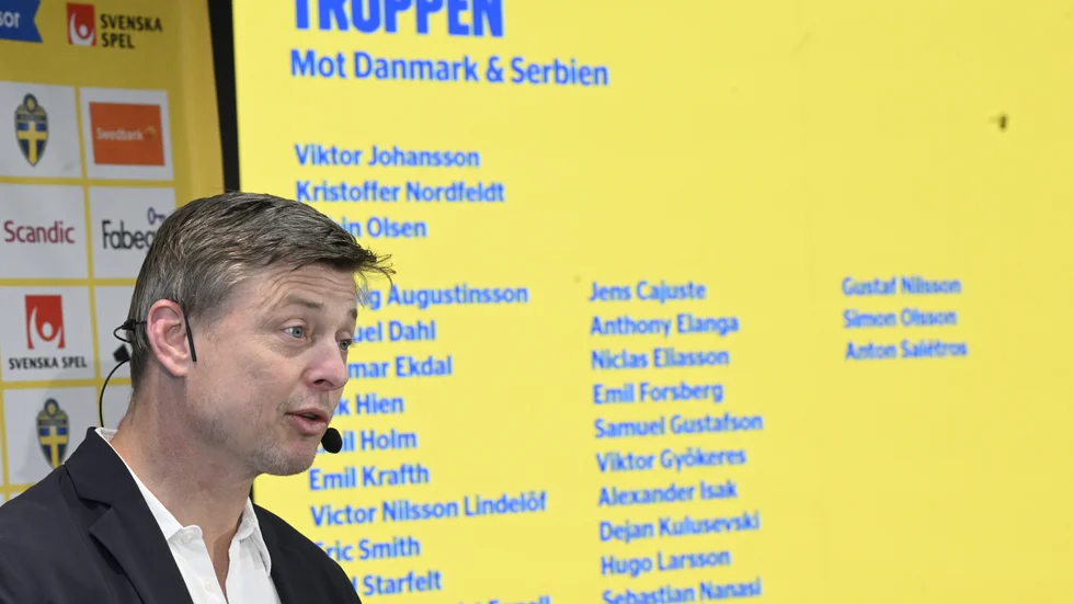 Landslagets förbundskapten Jon Dahl Tomasson.