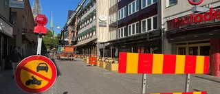 Hinderbana i centrala Linköping – flera gator avspärrade