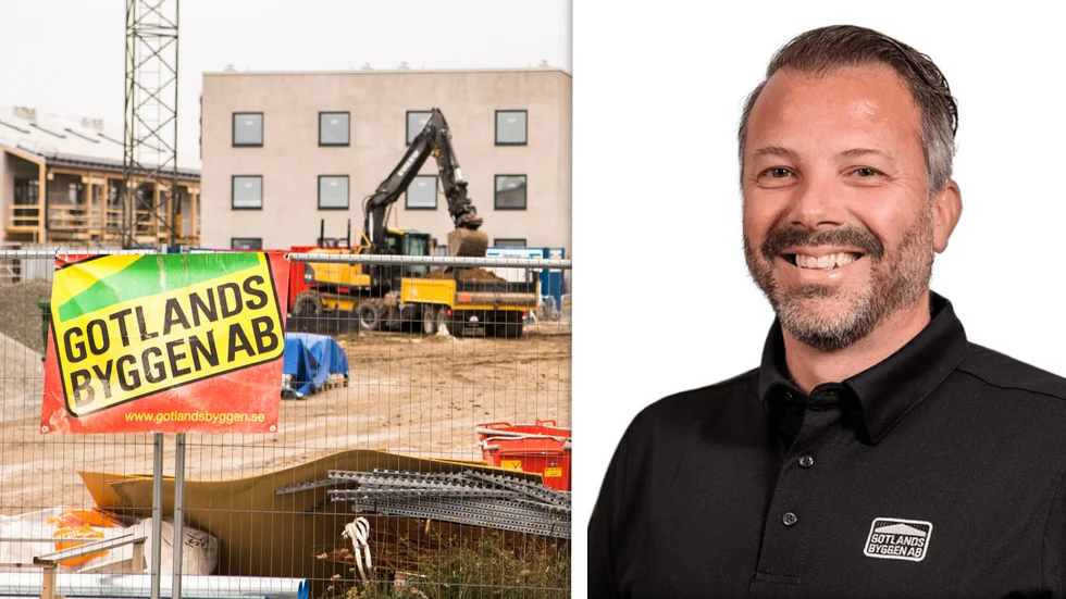 ”Vår vision är att fortsatta vara lika stora som vi är på Gotland, växa ytterligare i Växjö och trygga oss i Vetlanda innan vi eventuellt fortsätter växa där”, säger Gotlandsbyggens vd Mattias Topcov om framtiden.