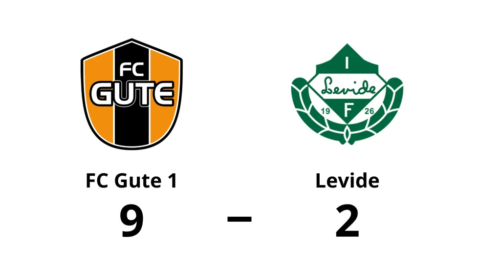 FC Gute 1 vann mot Levide IF