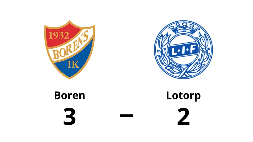 Borens IK vann mot Lotorps IF
