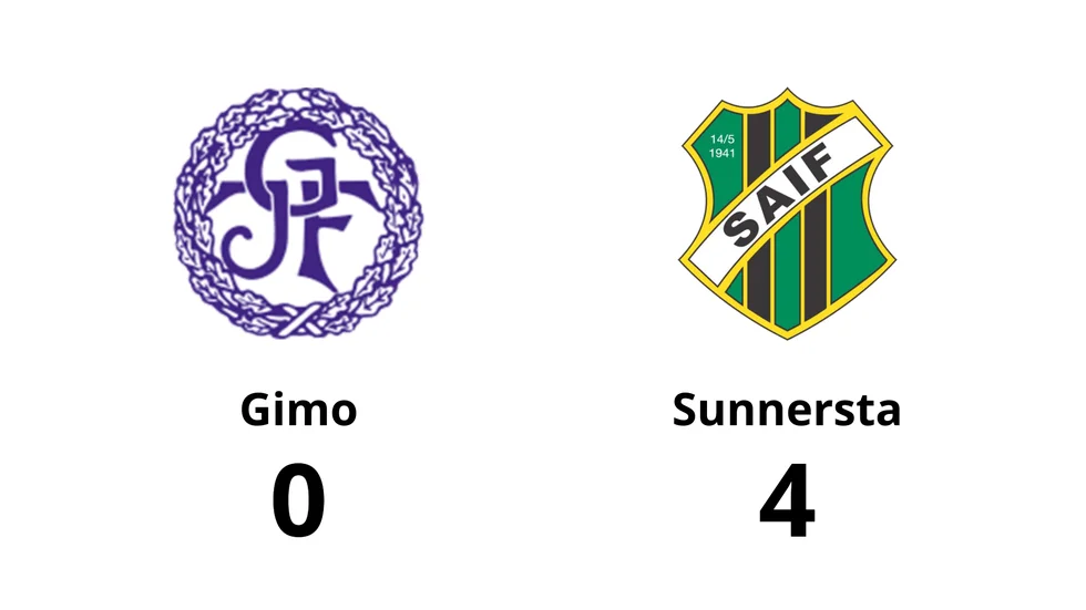 Gimo IF FK förlorade mot Sunnersta AIF