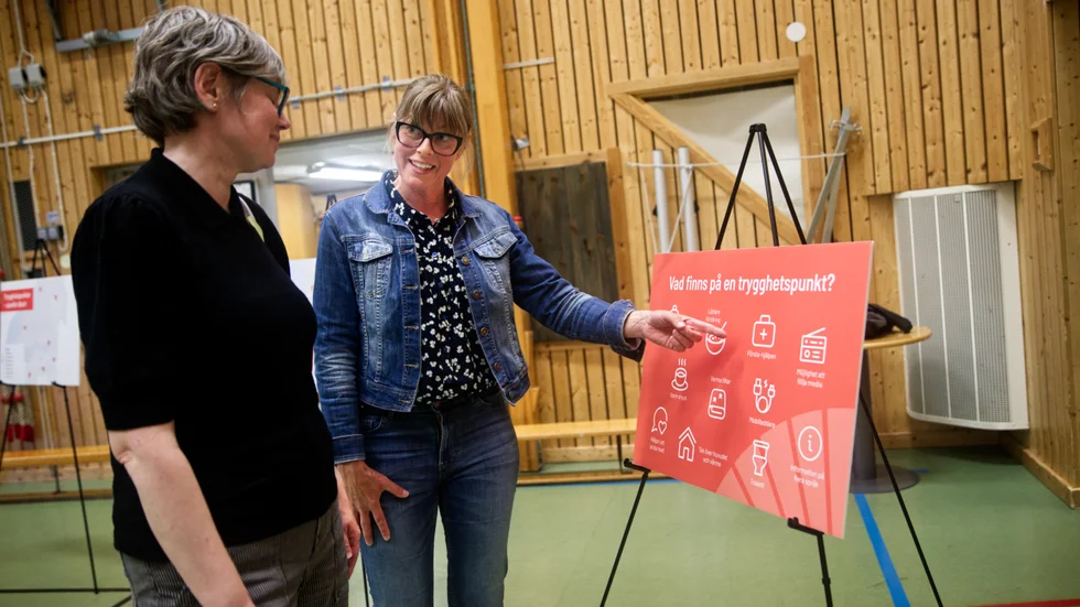 Cecilia Knypegård, säkerhetssamordnare, och säkerhetschefen Johanna Haapamäkis arbete överlappar varandra lite när det kommer till kris- och krigsberedskap i kommunen.