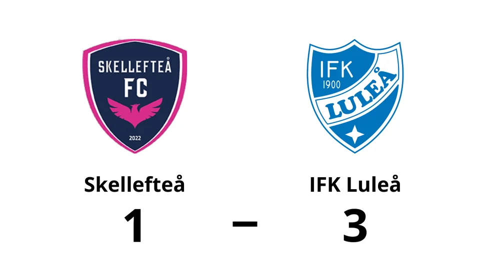 Skellefteå FC förlorade mot IFK Luleå