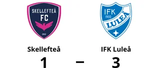 IFK Luleå ny serieledare efter seger