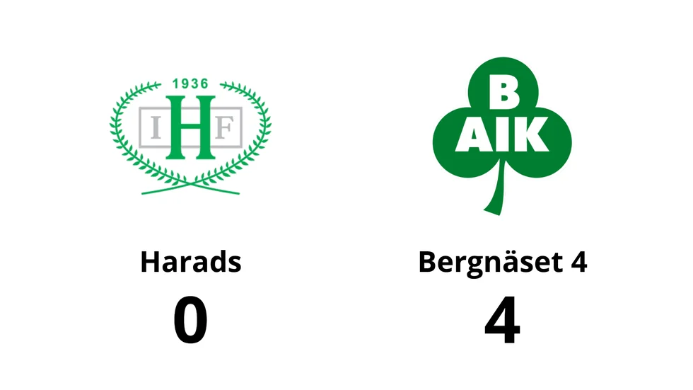 Harads IF förlorade mot Bergnäsets AIK 4