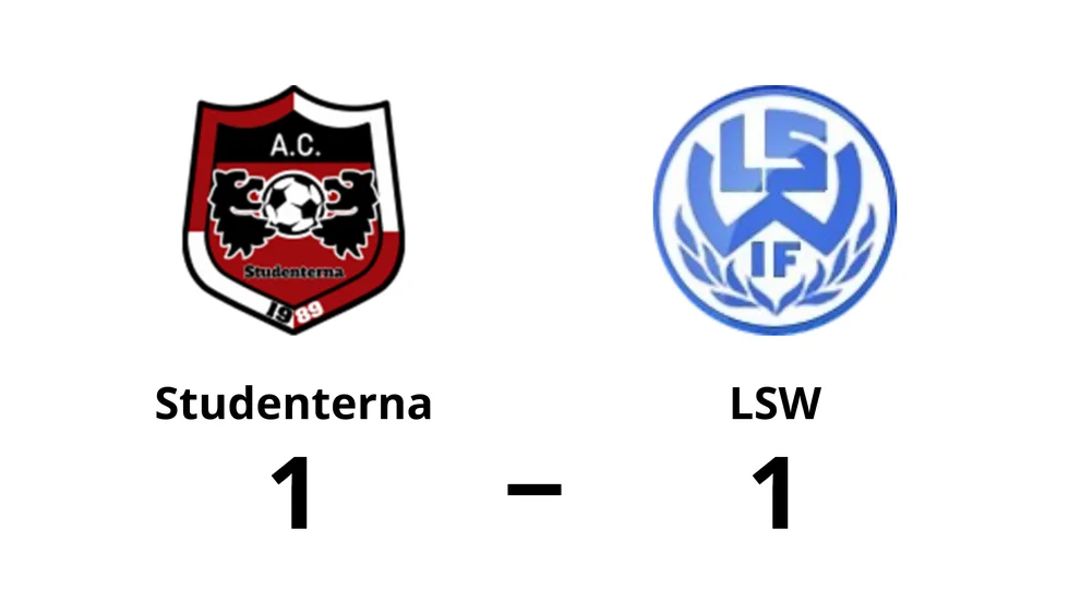 AC Studenterna spelade lika mot LSW IF