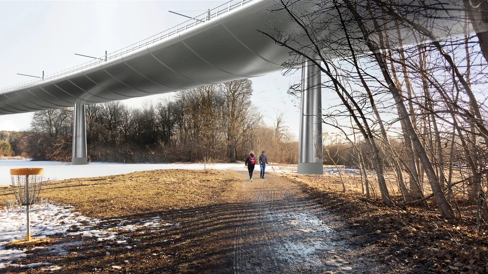 Om jättebron över Fyrisån inte godkänns av miljödomstolen försvåras spårvägsbygget.