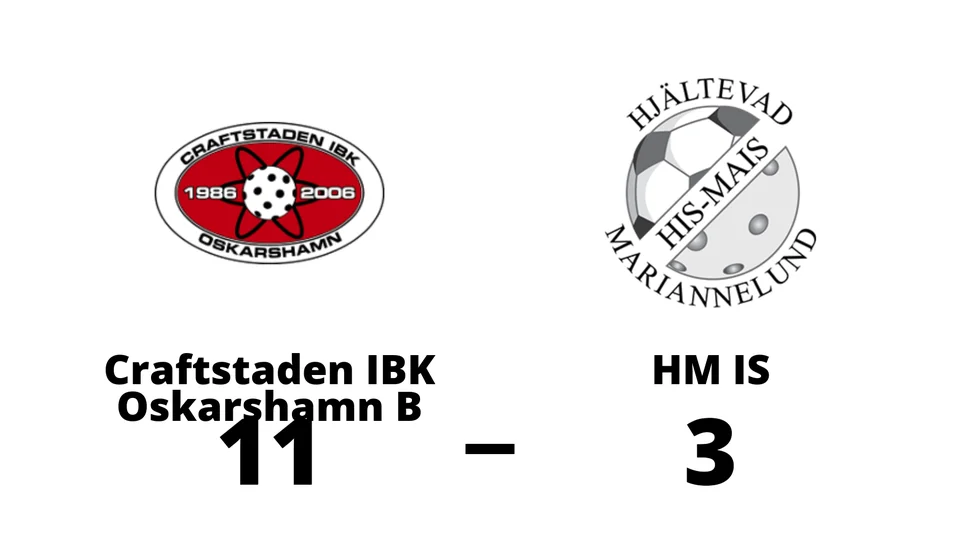 Craftstaden IBK Oskarshamn B vann mot Hjältevad Mariannelunds IS