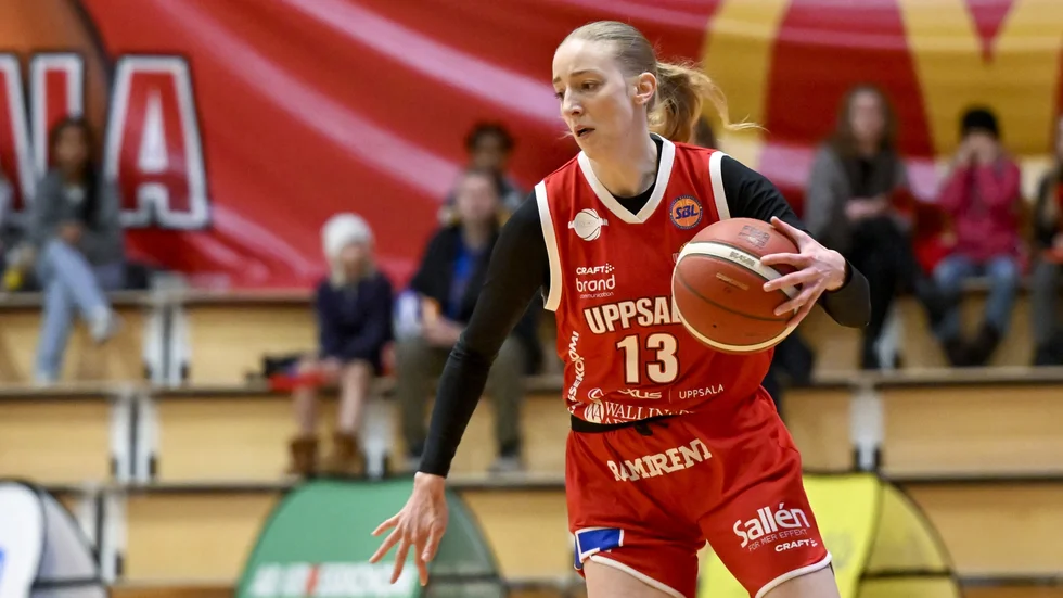 Stephanie Visscher öste i trepoängare när Uppsala tog kvartsfinalen mot Östersund till ett tredje och avgörande möte i USIF Arena på söndag.