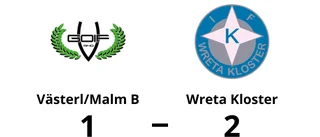 Wreta Kloster vann borta mot Västerl/Malm B