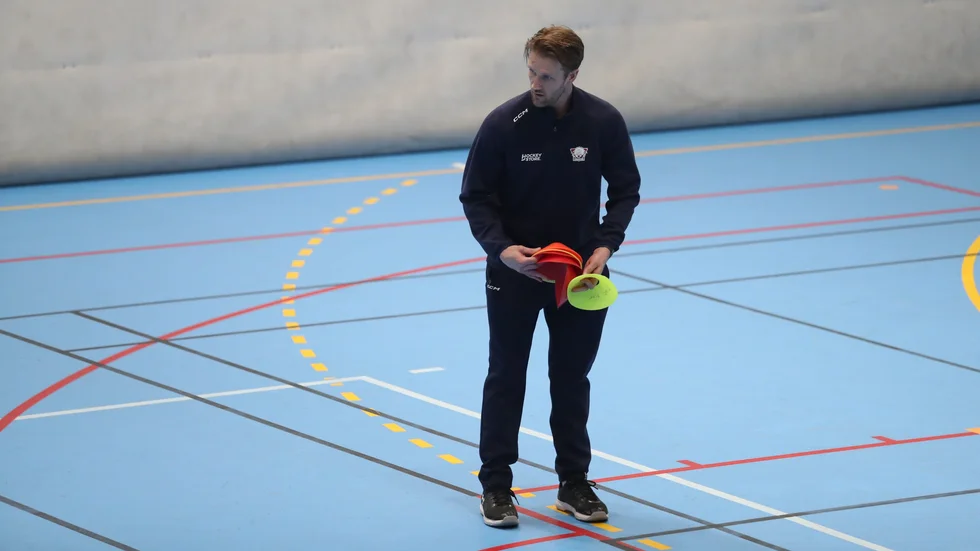 LHC:s fystränare och tidigare spelare Sebastian "Sebbe" Karlsson. 