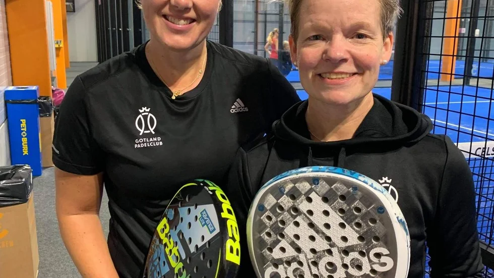 Jenny Sandelin och Helena Nirs tävlade i veteran-SM.