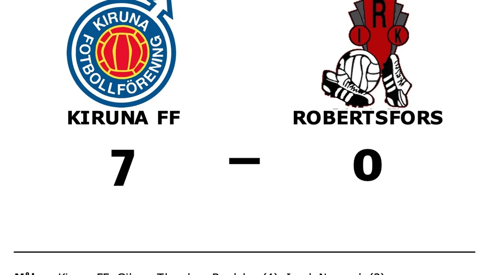 Kiruna FF vann mot Robertsfors IK