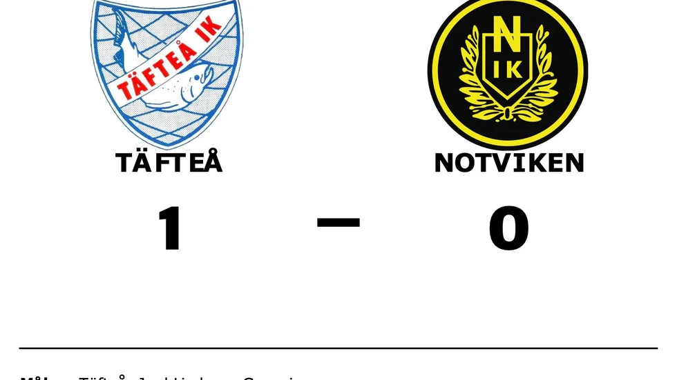 Täfteå IK vann mot Notvikens IK