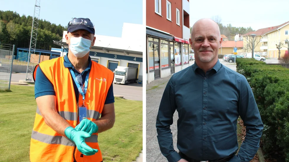 Roger Svensk, vd på Sofidel Sverige AB och Peter Utter, HR-chef på Kinda kommun.