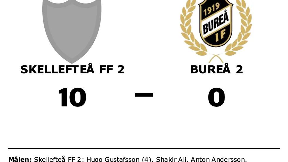 Skellefteå FF 2 vann mot Bureå IF 2