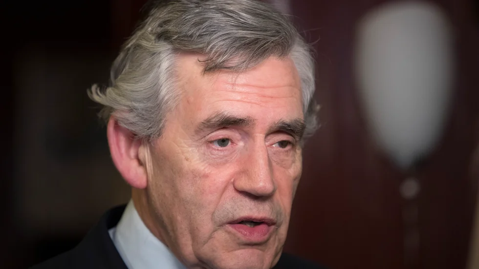 Storbritanniens tidigare premiärminister Gordon Brown. Arkivbild.