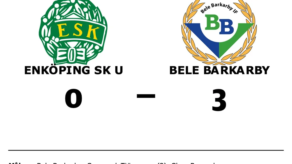 Enköpings SK UK förlorade mot Bele Barkarby FF