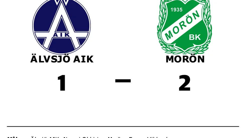 Älvsjö AIK FF förlorade mot Morön BK