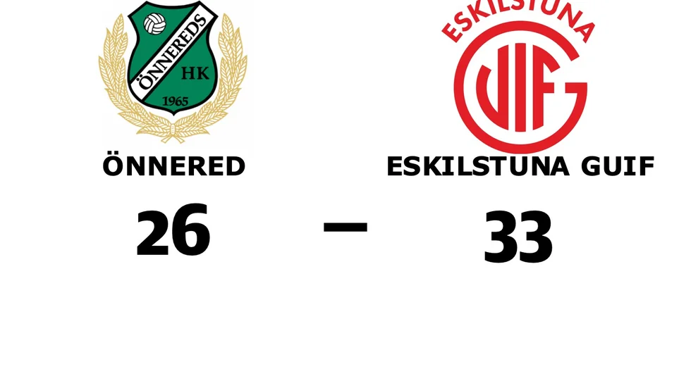 Önnereds HK förlorade mot Eskilstuna Guif
