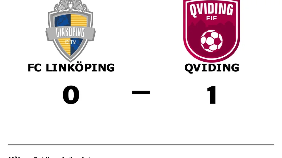 FC Linköping City förlorade mot Qviding FIF