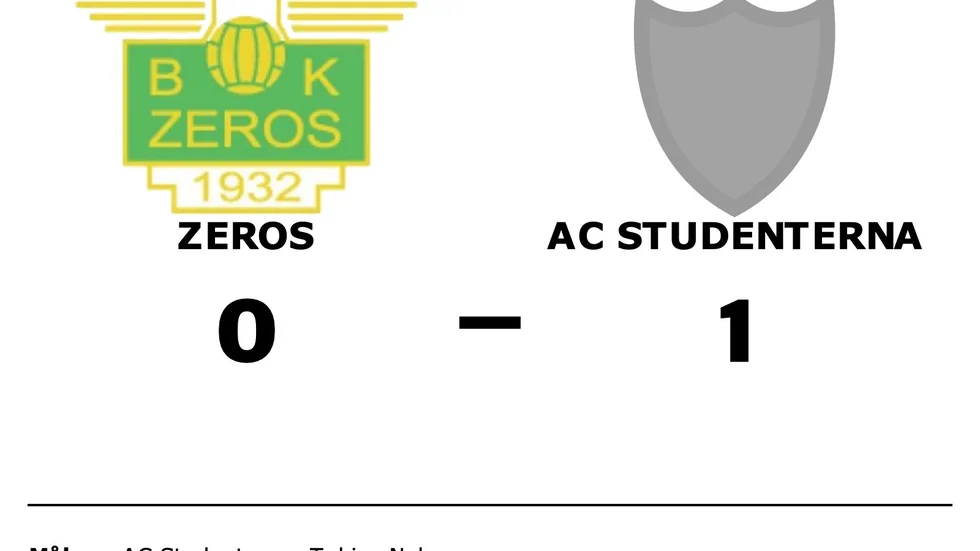 BK Zeros förlorade mot AC Studenterna