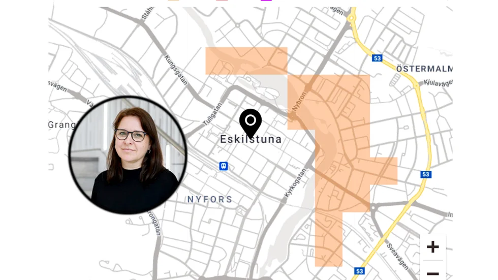 Telenor har driftstörningar hos flera av sina kunder i centrala Eskilstuna. På bild Boel Bengtsson, presschef på Telenor.