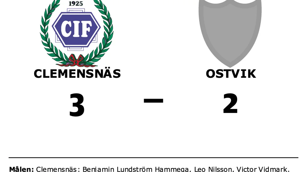 Clemensnäs vann mot Ostvik
